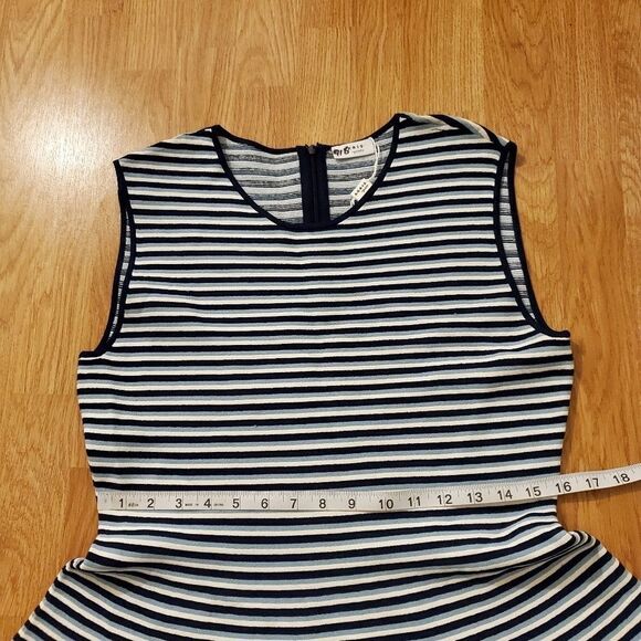 Akris Punto Stripe Fit & Flare Sweater Dress - Picture 11 of 16